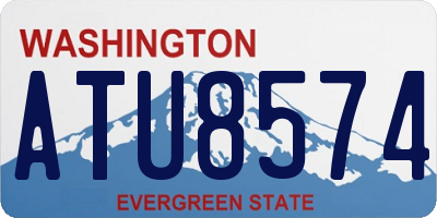 WA license plate ATU8574