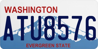 WA license plate ATU8576
