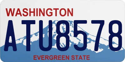 WA license plate ATU8578