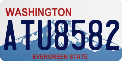 WA license plate ATU8582
