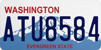 WA license plate ATU8584