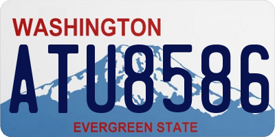 WA license plate ATU8586