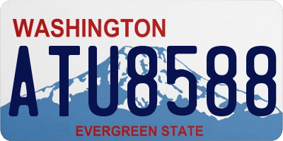 WA license plate ATU8588