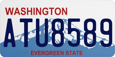 WA license plate ATU8589