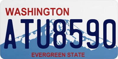 WA license plate ATU8590