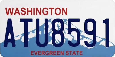 WA license plate ATU8591