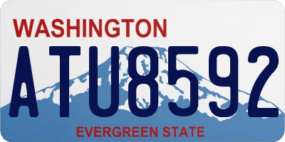 WA license plate ATU8592