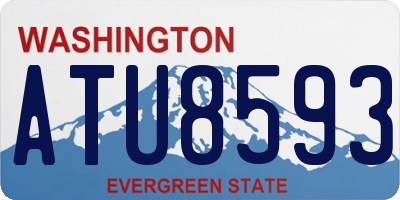 WA license plate ATU8593
