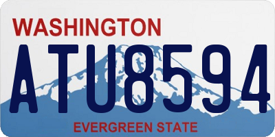 WA license plate ATU8594
