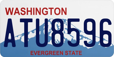 WA license plate ATU8596