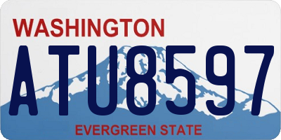 WA license plate ATU8597