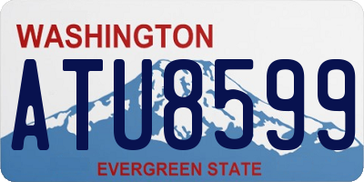 WA license plate ATU8599