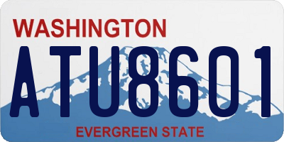 WA license plate ATU8601