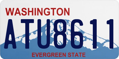 WA license plate ATU8611