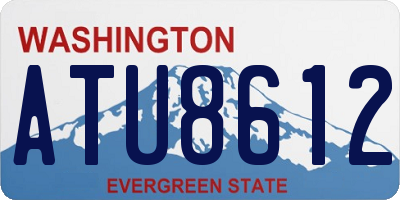 WA license plate ATU8612