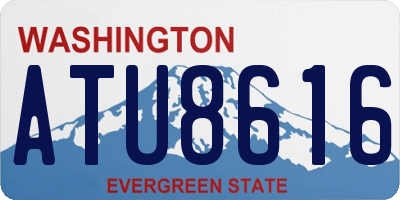 WA license plate ATU8616