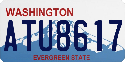 WA license plate ATU8617