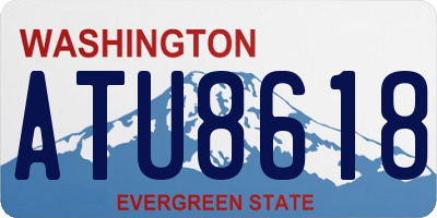 WA license plate ATU8618