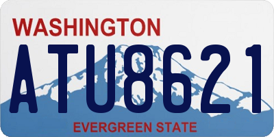 WA license plate ATU8621