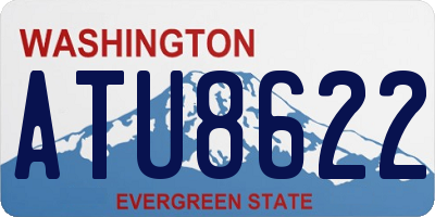 WA license plate ATU8622