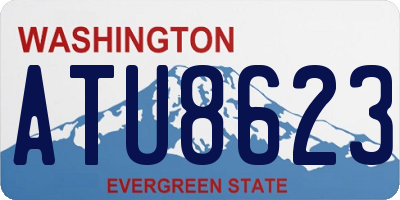 WA license plate ATU8623