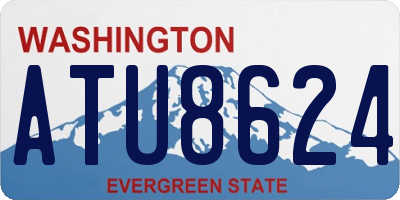 WA license plate ATU8624