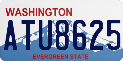 WA license plate ATU8625