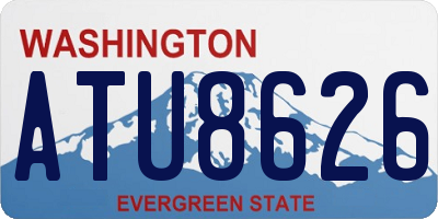 WA license plate ATU8626