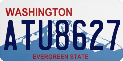 WA license plate ATU8627