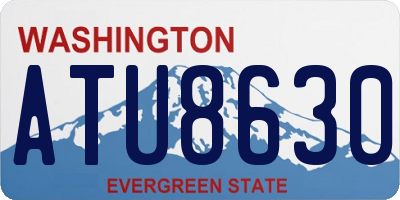 WA license plate ATU8630