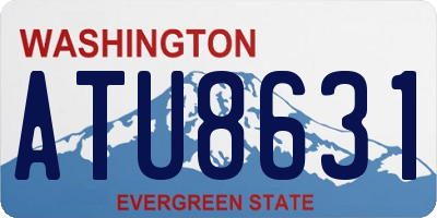 WA license plate ATU8631