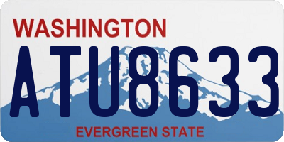 WA license plate ATU8633