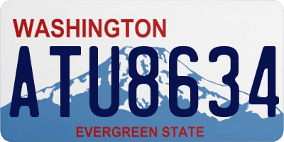 WA license plate ATU8634