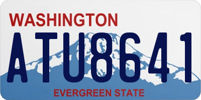 WA license plate ATU8641