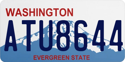 WA license plate ATU8644