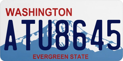 WA license plate ATU8645