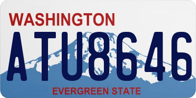 WA license plate ATU8646