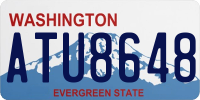WA license plate ATU8648