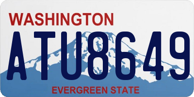 WA license plate ATU8649