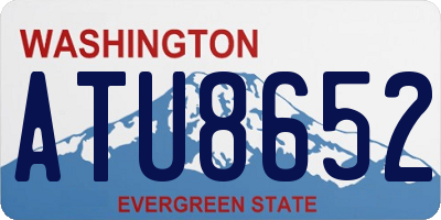 WA license plate ATU8652