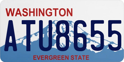 WA license plate ATU8655