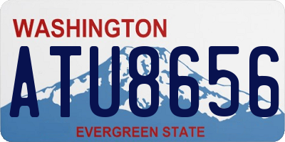 WA license plate ATU8656