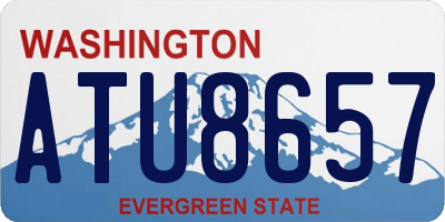 WA license plate ATU8657