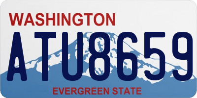 WA license plate ATU8659