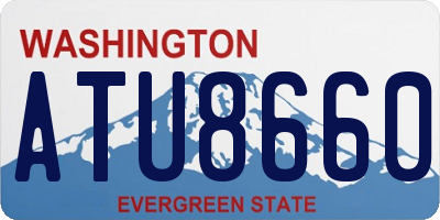 WA license plate ATU8660
