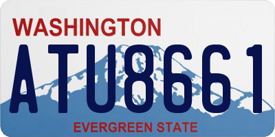WA license plate ATU8661