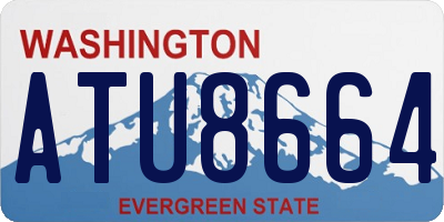 WA license plate ATU8664