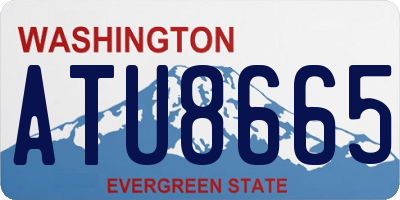 WA license plate ATU8665
