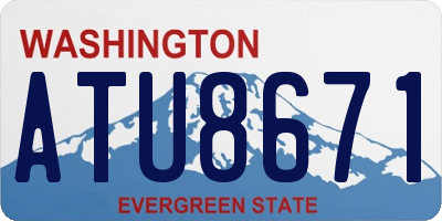 WA license plate ATU8671