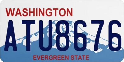 WA license plate ATU8676